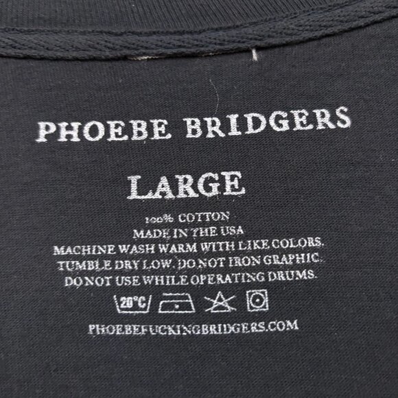 Phoebe Bridgers ICU Lyric I Hate Your Mom Punisher Emo Tee L - Picture 4 of 4